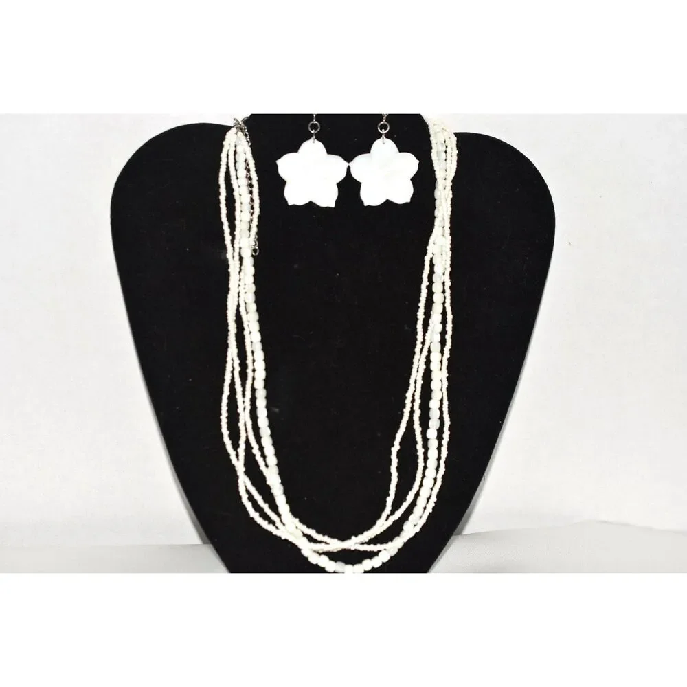 Aloha (love, peace, compassion) Mother Of Pearl Shell Earrings & 20